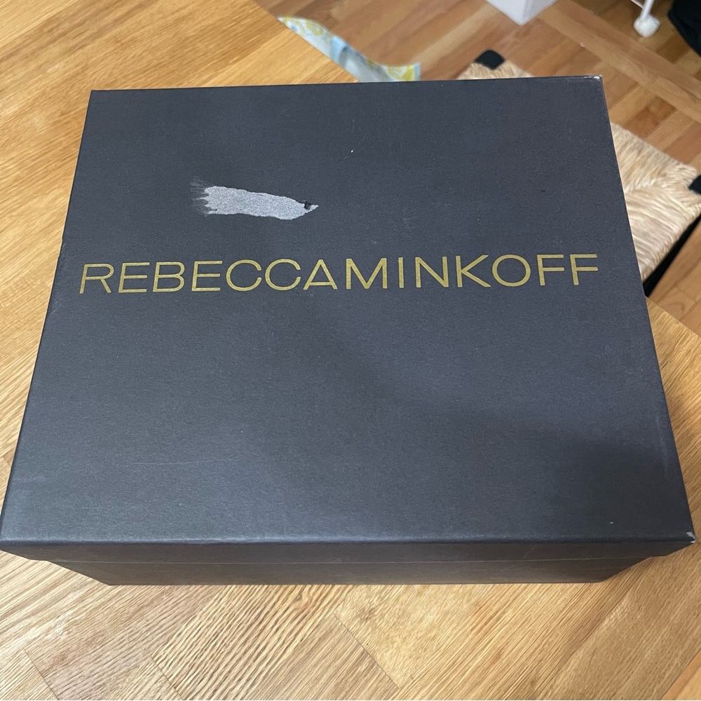 Rebecca Minkoff Women's Rio Fringe Open Toe Booties, Port - Picture 4 of 10